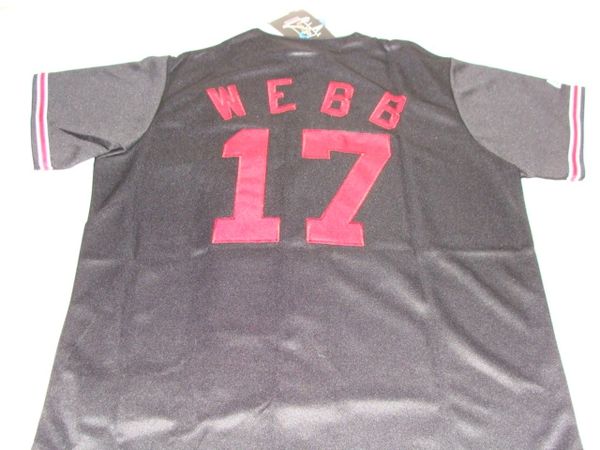 17 BRANDON WEBB Arizona Diamondbacks MLB Pitcher Black Mint Throwback Jersey