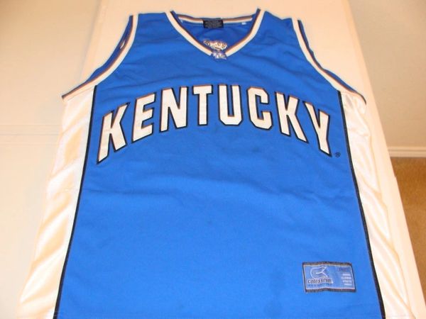 00 KENTUCKY Wildcats NCAA Basketball Blue Throwback Team Jersey