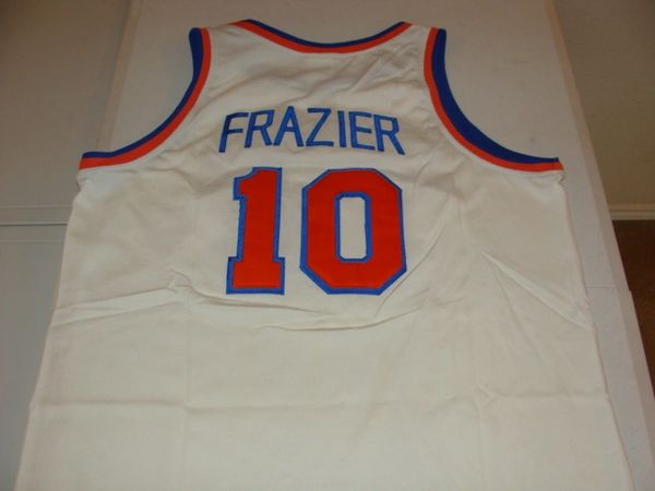 #10 WALT FRAZIER New York Knicks NBA Guard White Throwback Youth Jersey
