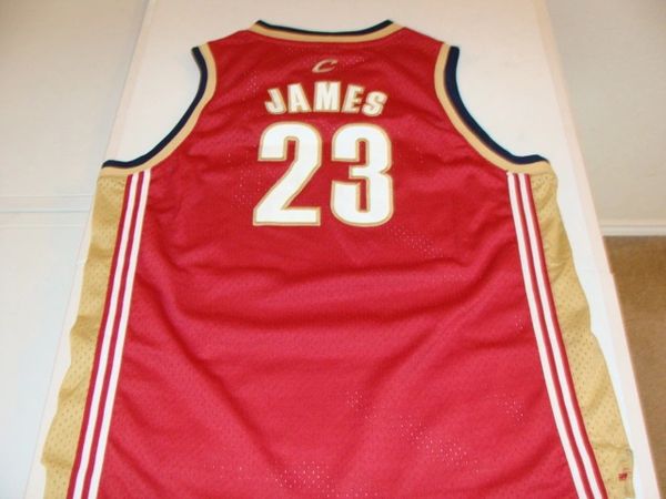 Lebron James Signed Autographed Orange Throwback Cavs Jersey