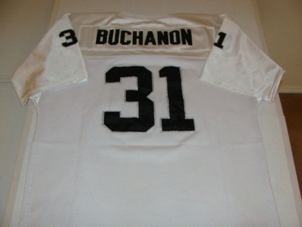 #31 PHILLIP BUCHANON Oakland Raiders NFL CB White Throwback Youth Jersey