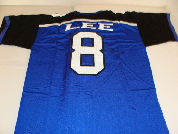 #8 DEREK LEE Georgia Force AFL WR Blue/Black Throwback Jersey