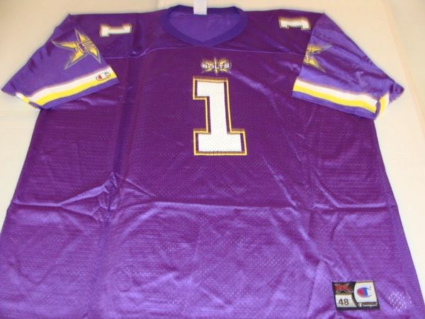 #1 BIRMINGHAM Thunderbolts XFL Football Purple Team Jersey