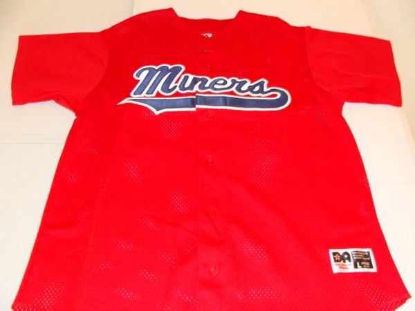 #25 MINERS Baseball Red Throwback Jersey