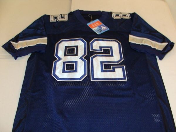 #82 (Jason Witten Dallas Cowboys) Blue Football Style Mint Throwback Jersey