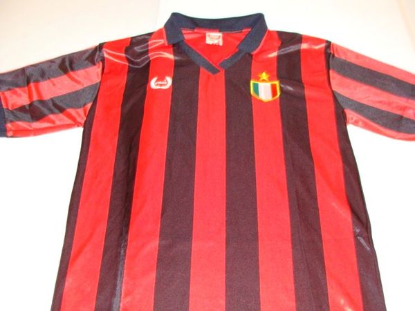 #7 ITALY (AC Milan) UEFA Football Red/Black Throwback Jersey