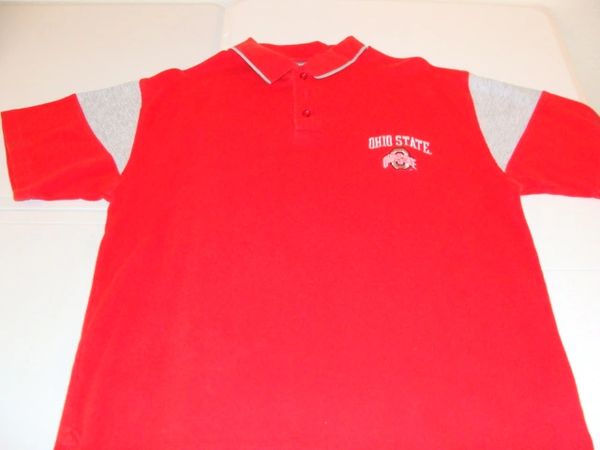 OHIO STATE Buckeyes NCAA Red Throwback Polo Shirt