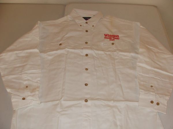 WINSTON Thunder Theater Staff White L/S Button Down Mint Dress Shirt