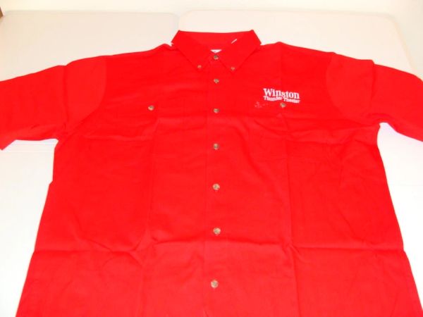 WINSTON Thunder Theater Staff Red S/S Button Down Mint Dress Shirt