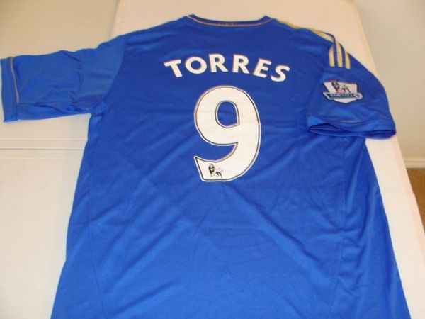 #9 FERNANDO TORRES Chelsea FC EPL Striker Blue Mint Throwback Uniform Kit