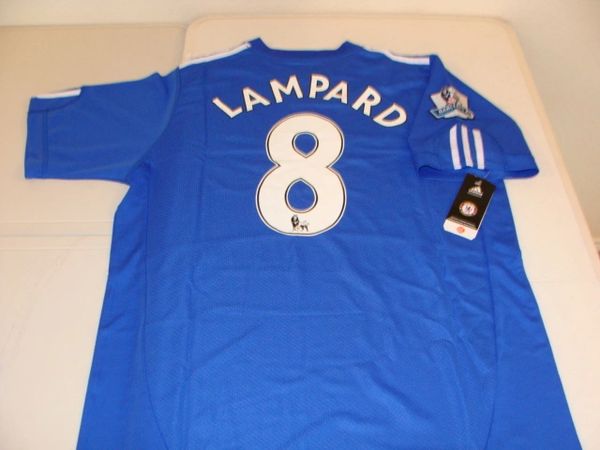 #8 FRANK LAMPARD Chelsea FC EPL MF Blue Mint Throwback Uniform Kit