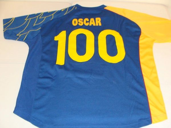 #100 OSCAR Rojas? Club America Liga MX Defender Blue Throwback Uniform Kit AUTOGRAPHED