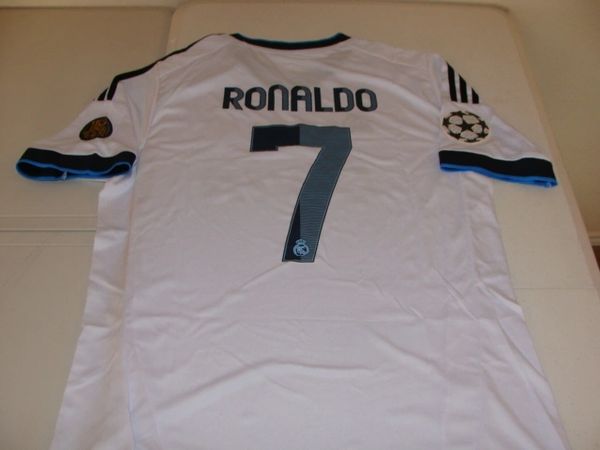 #7 CRISTIANO RONALDO Real Madrid CF La Liga Forward White "110th Anniversary" Mint Throwback Uniform Kit