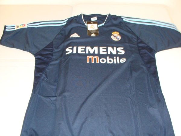 REAL MADRID CF La Liga 2002 05 Black Mint Throwback Team Jersey