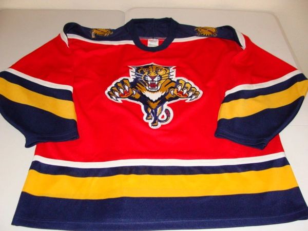 FLORIDA Panthers NHL Red Throwback Team Jersey