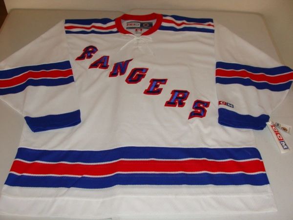 NEW YORK Rangers NHL White Throwback Team Jersey