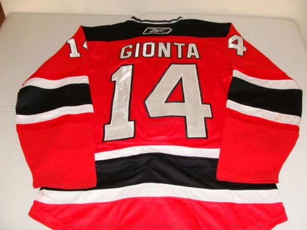 #14 BRIAN GIONTA New Jersey Devils NHL RW Red Throwback Jersey