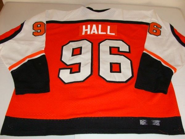 #96 HALL Philadelphia Flyers NHL Orange Throwback Jersey