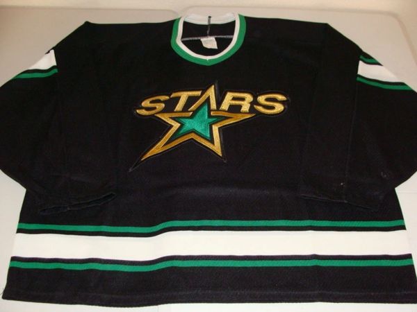 DALLAS Stars NHL Black Throwback Team Jersey