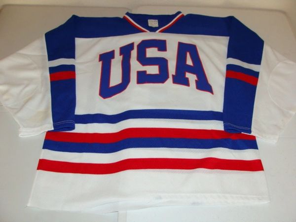 #24 Team USA International Hockey White Throwback Jersey