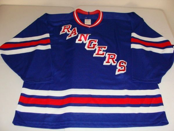 NEW YORK Rangers NHL Blue Throwback Team Jersey