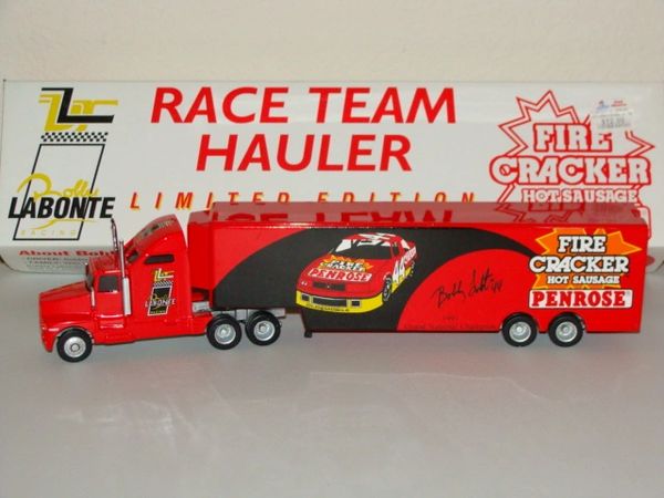 1992 SEC/RCI 1/64 #44 Penrose Fire Cracker "1991 BGN Champ" Olds Bobby Labonte Team Hauler