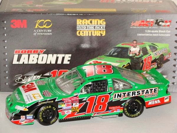 2002 Action 1/24 #18 Interstate Batteries "3M 100th Anniversary" Pontiac GP Bobby Labonte CWC