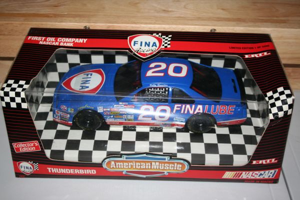 1993 Ertl 1/18 #20 FINA Lube Racing Ford Thunderbird Bobby Hamilton CWB
