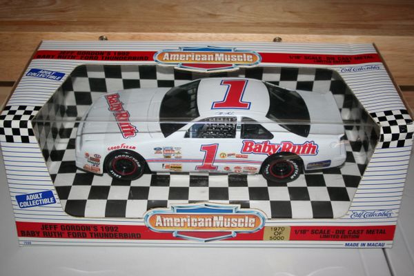1995 Ertl 1/18 #1 Baby Ruth Candy 1992 BGN Ford Thunderbird Jeff Gordon CWC