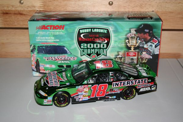 2001 Action 1/24 #18 Interstate Batteries "2000 WC Champion" Colorchrome Pontiac GP Bobby Labonte CWC
