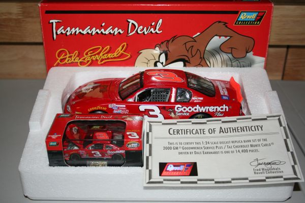 2000 Revell 1/24 & 1/64 #3 GM Goodwrench TAZ No Bull Chevy MC Dale Earnhardt CWB 2-Car Set