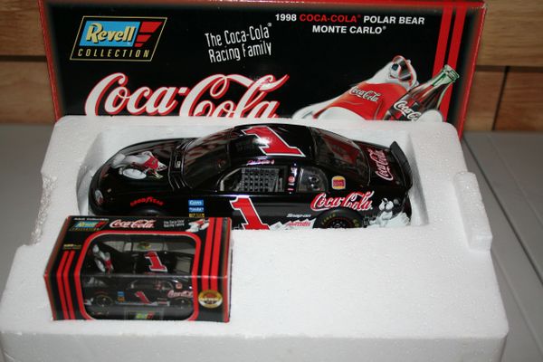 1998 Revell 1/24 & 1/64 #1 Coca Cola Polar Bear Chevy MC Dale Earnhardt Jr. CWB 2-Car Set