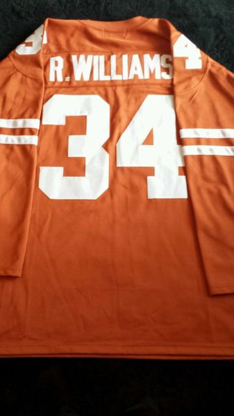 Ricky Williams Texas Jersey Longhorns #34 College Football White