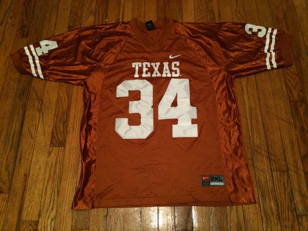 #34 RICKY WILLIAMS Texas Longhorns NCAA RB Orange Throwback Jersey