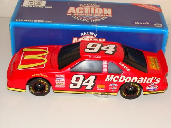1995 Action 1/24 #94 McDonald's Ford Tbird Bill Elliott BWB