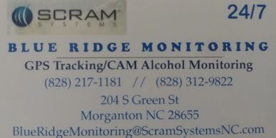 Blue Ridge Monitoring Business Card