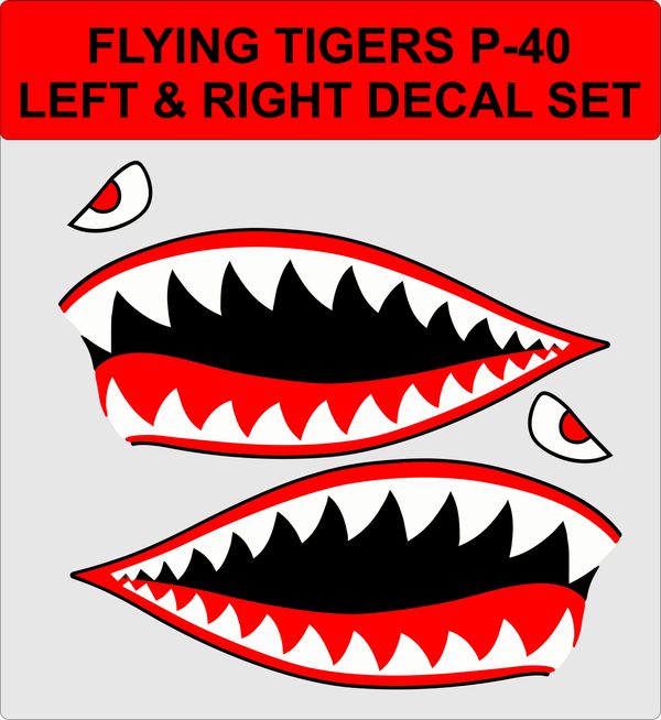 shark teeth decal