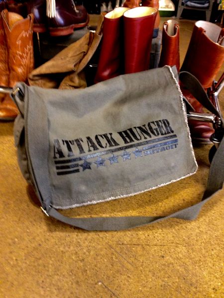 Attack Hunger Canvas Messenger Bag