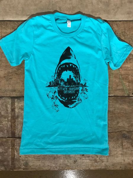 Attack Hunger Sharkstyle Seafoam Tee