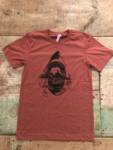 Attack Hunger Heather Clay Sharkstyle Tee
