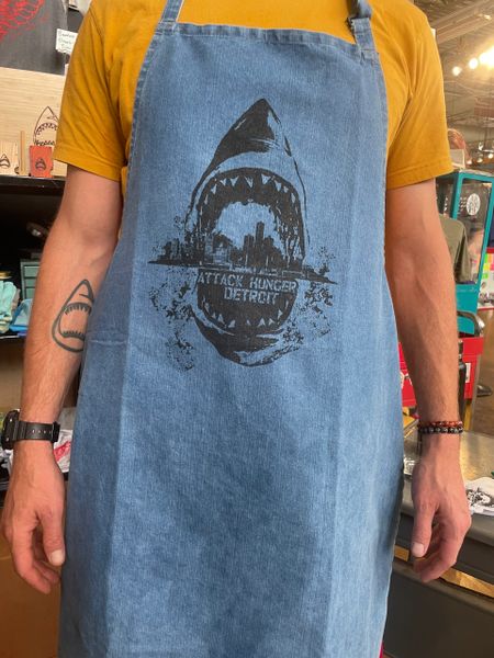 Sharkstyle Blue Denim Apron