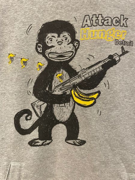 Attack Hunger Banana Clip Hoodie