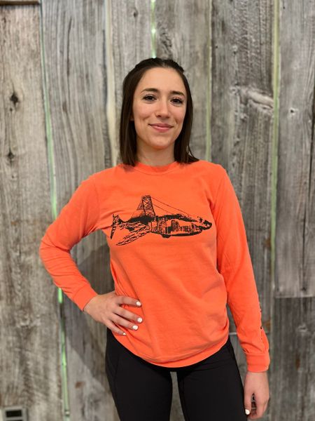 Adult Ambassador Shark Dyed Long Sleeve Tee