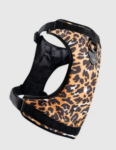 CANADA POOCH EVERYTHING HARNESS, LEOPARD PRINT