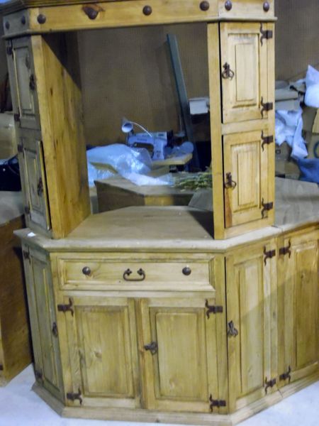 Rustic Corner Tv Cabinet Peddler S Mall Llc