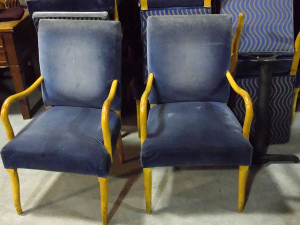 Arm Chair - Blue Upholstery