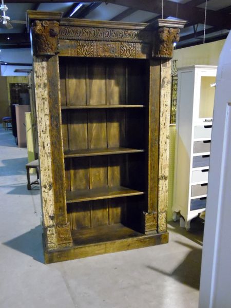 Bookcase wih Carved Door Front