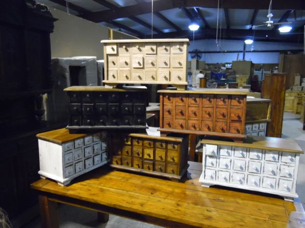 18 Drawer Apothecary, Spice or Jewlery Chest