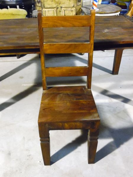 Dinning Chair with Slat Back - Mango Wood