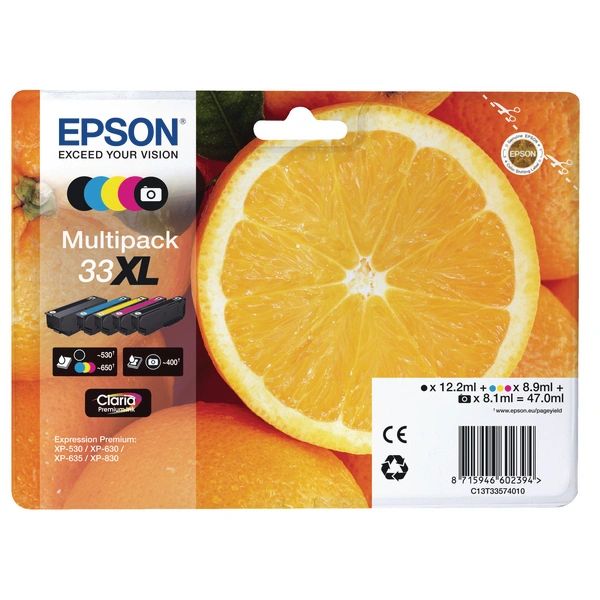 Epson Original 33XL BPBCMY Multipack (T3357)